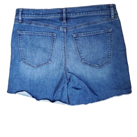 🏆398 Loft Raw Hem Denim shorts - Picture 4 of 5